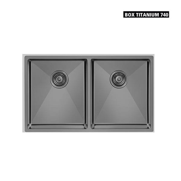 Evier de cuisine Infinity (74X44) BOÎTE TITANE 740) Evier de cuisine Infinity (74X44) BOÎTE TITANE 740)